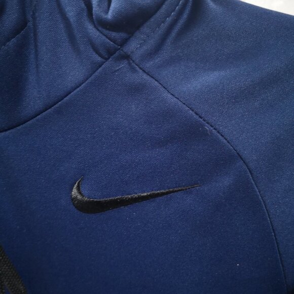 Nike Dri - Fit Ladies Navy Fleece Lined Scuba Hoodie - Picture 7 of 13